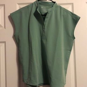 Figs Rafaela Scrub Top Small Jade